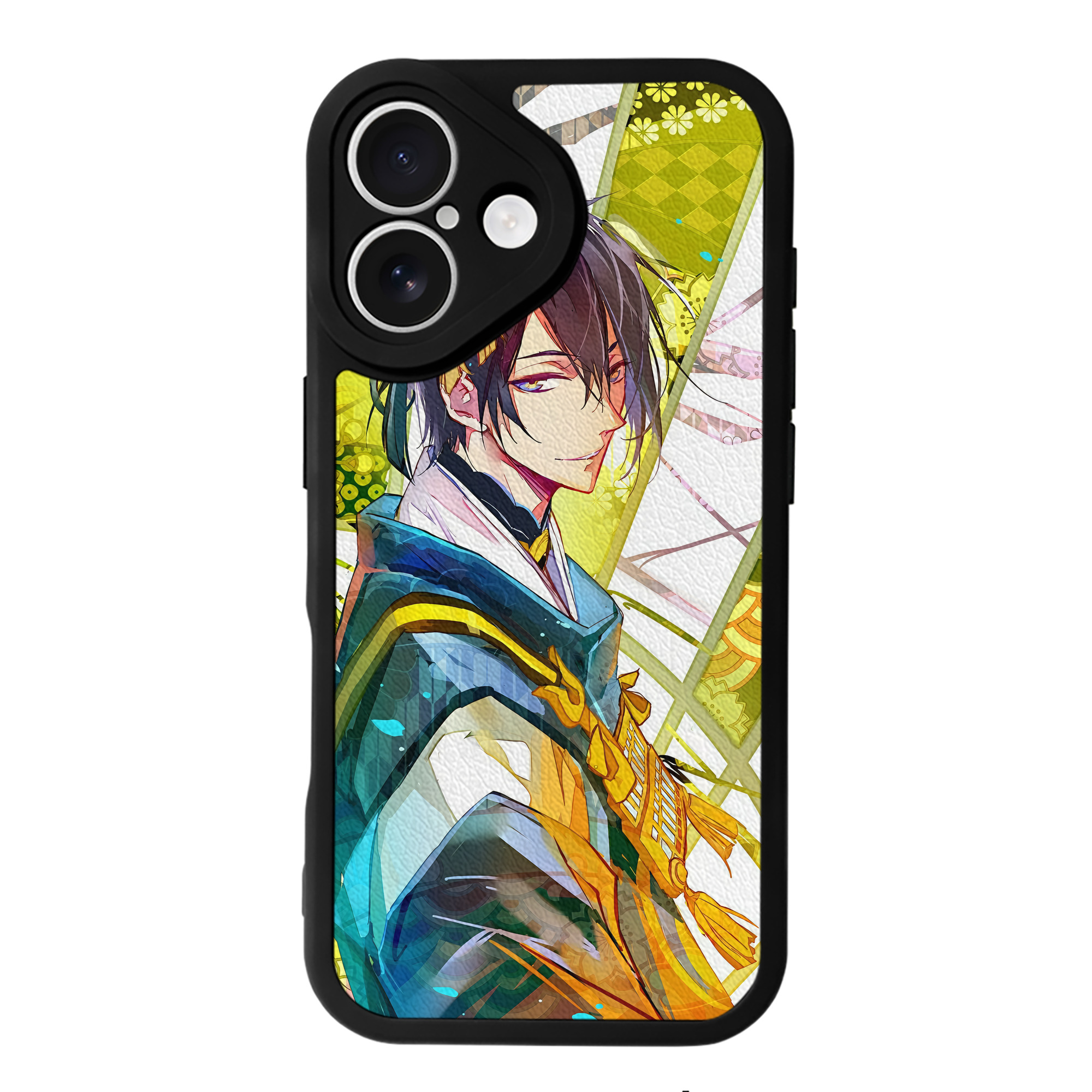 （画像用） 刀剣乱舞 Touken Ranbu 【iPhone 16シリーズ対応】シリコンスマホケース（レザー調） 材質：シリコン
